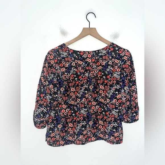 SUPERDRY Janie Floral Print Blouse Size 6 - Picture 4 of 13